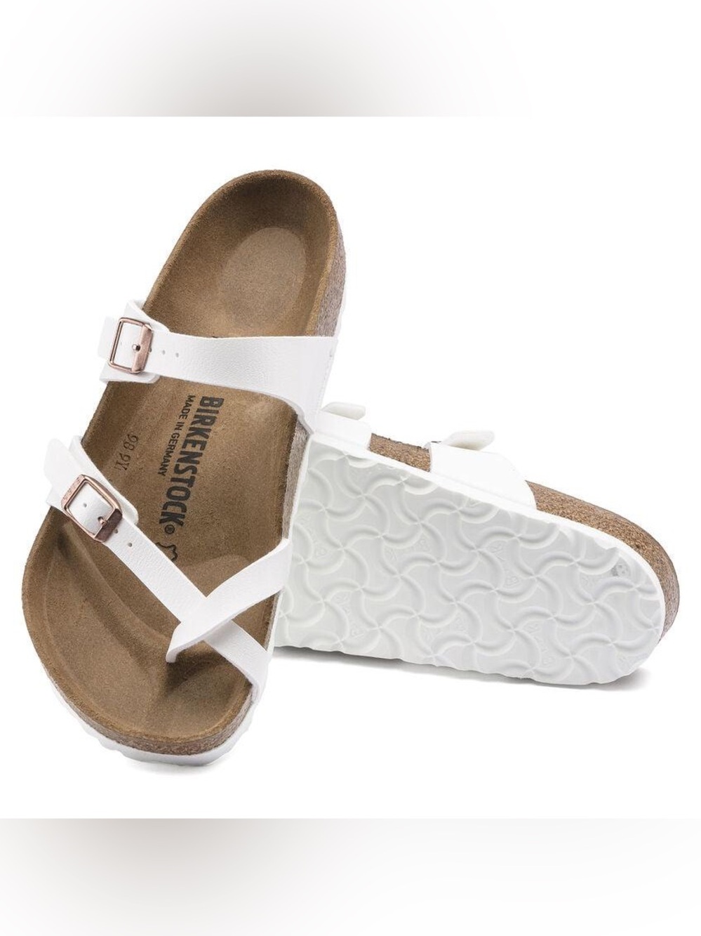 Birkenstock Mayari White Birkoflor Slides